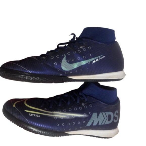 Nike Blue High-Top Athletic Shoes - Picture 5 of 8